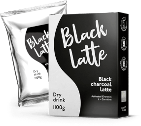 Dřevěné uhlí latte Black Latte